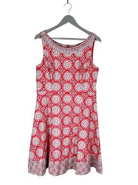 Talbots dress size 12P sleeveless Spring Summer colorful pink